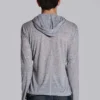 Sweat à capuche « Mist » en gris chiné