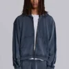 Sweat à capuche « Monster » bleu, ample et sportif
