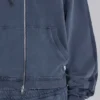 Sweat à capuche « Monster » bleu, ample et sportif