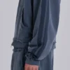 Sweat à capuche « Monster » bleu, ample et sportif