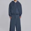 Sweat à capuche « Monster » bleu, ample et sportif