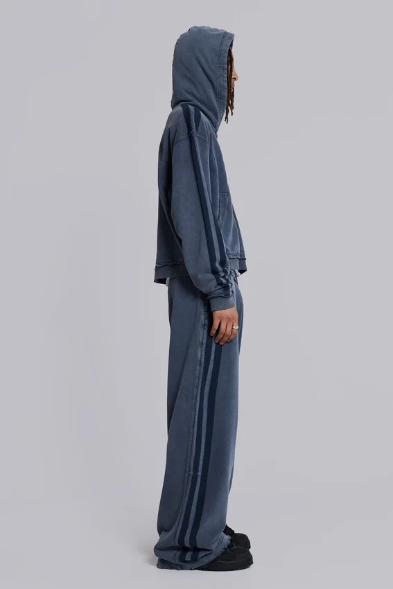 Sweat à capuche « Monster » bleu, ample et sportif