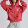Sweat à capuche « Monster » effet usé