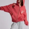 Sweat à capuche « Monster » effet usé