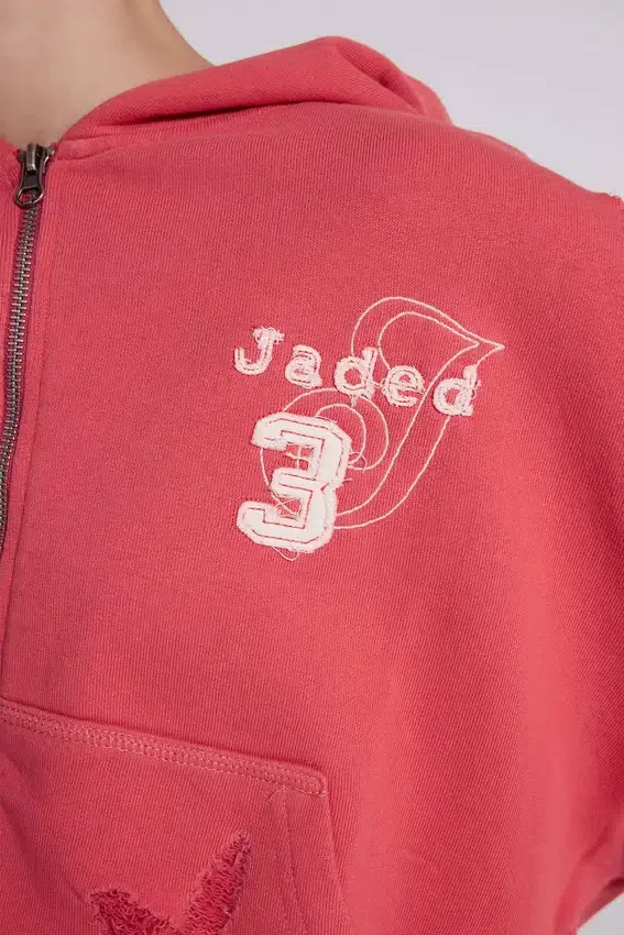 Sweat à capuche « Monster » effet usé