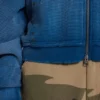 Sweat à capuche « Monster » en coton gaufré délavé au soleil