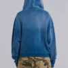 Sweat à capuche « Monster » en coton gaufré délavé au soleil