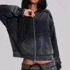 Sweat à capuche Monster Hoodie ample et sportif gris