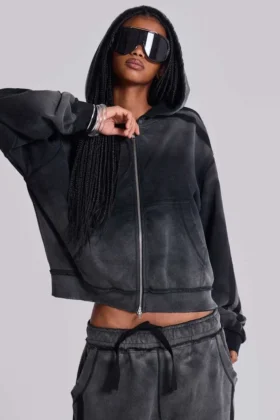 Sweat à capuche Monster Hoodie ample et sportif gris
