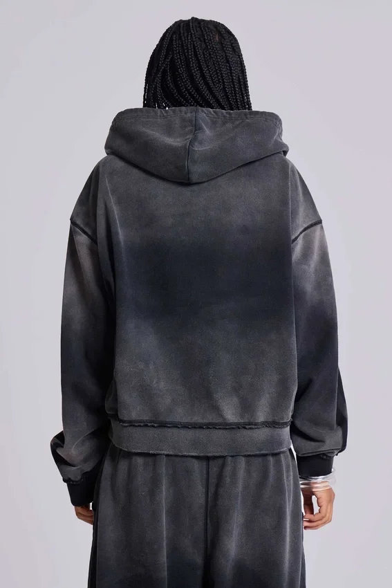 Sweat à capuche Monster Hoodie ample et sportif gris