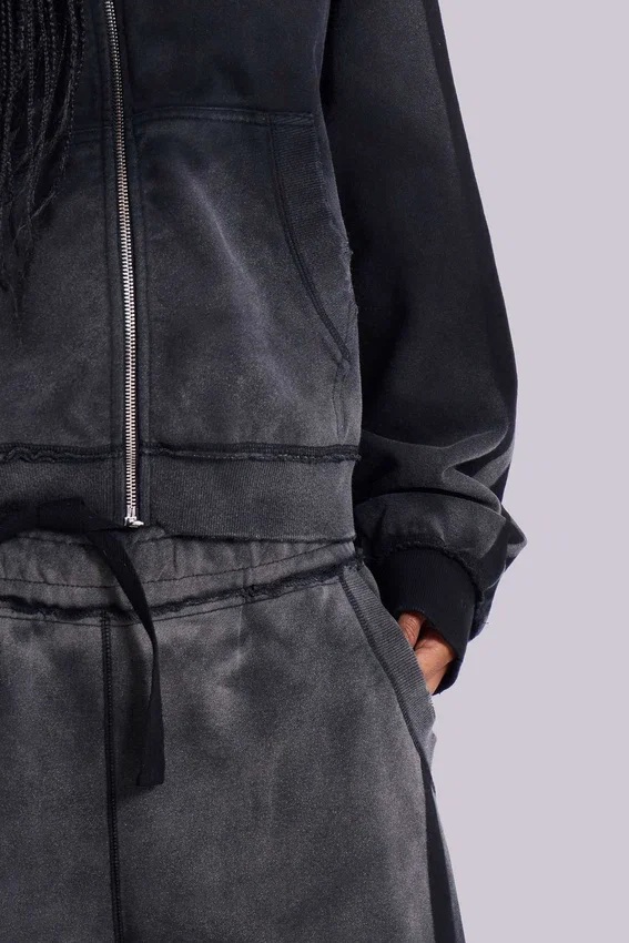 Sweat à capuche Monster Hoodie ample et sportif gris