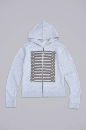 Sweat à capuche « Monster Hoodie » gris chiné