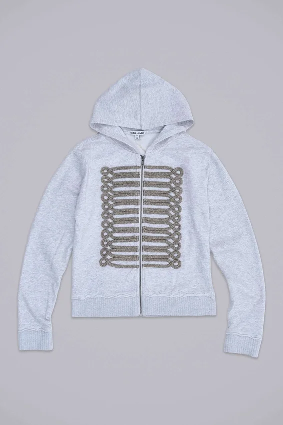 Sweat à capuche « Monster Hoodie » gris chiné