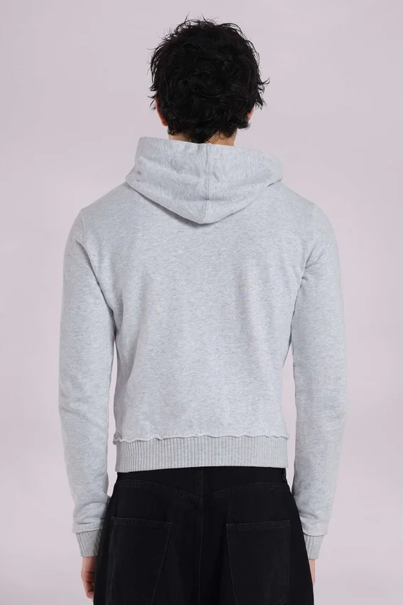 Sweat à capuche « Monster Hoodie » gris chiné