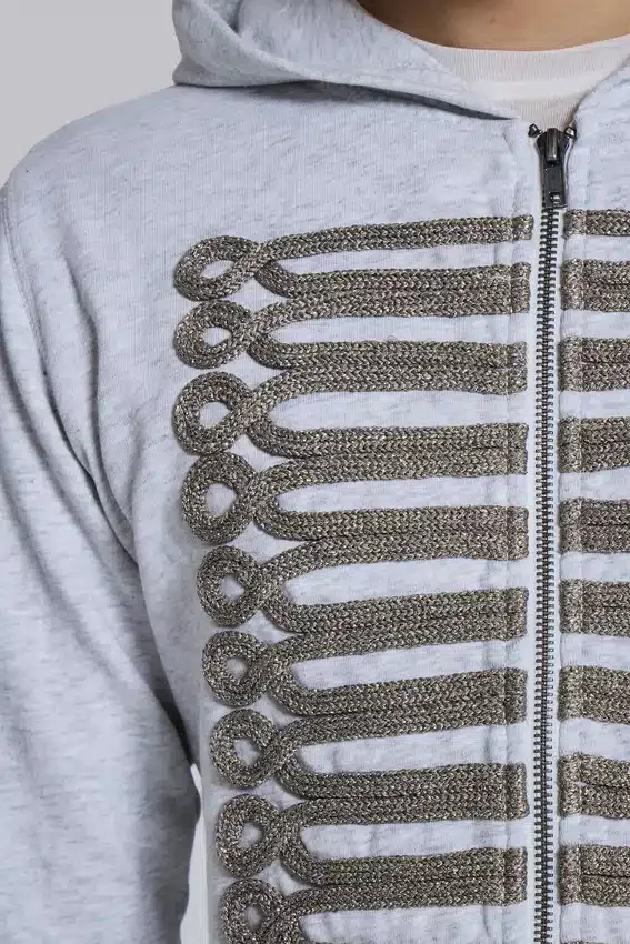 Sweat à capuche « Monster Hoodie » gris chiné