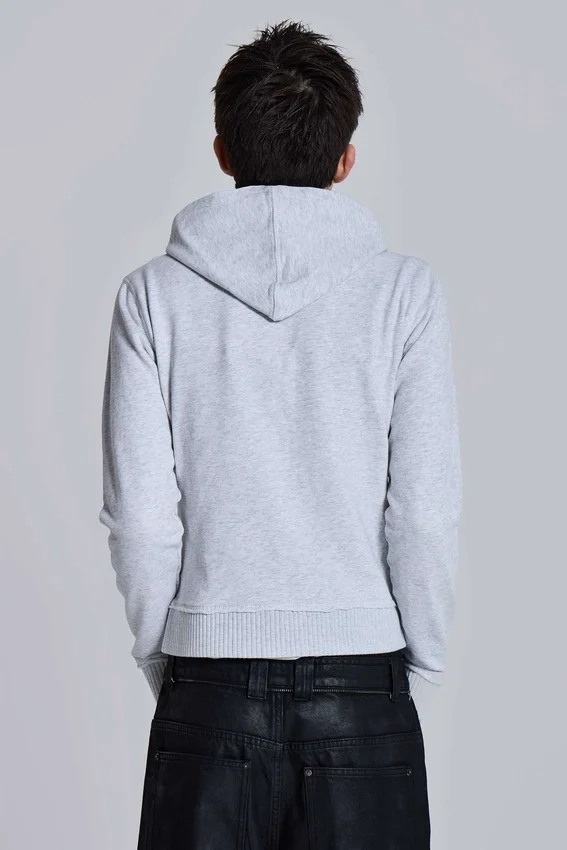 Sweat à capuche « Monster Hoodie » gris chiné