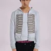 Sweat à capuche « Monster Hoodie » gris chiné
