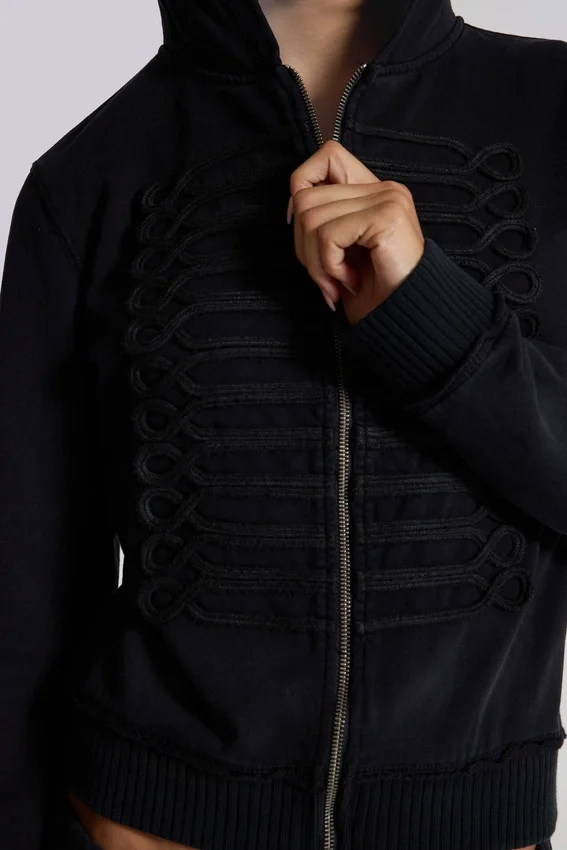 Sweat à capuche noir « Military Monster Hoodie »