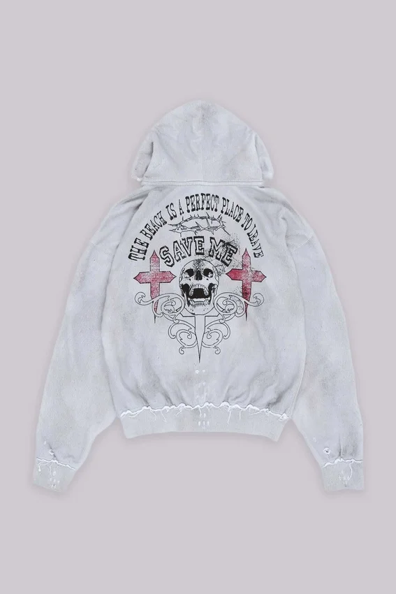 Sweat à capuche oversize « Save Me »