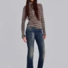 Sweat à capuche Stripe Mist