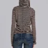 Sweat à capuche Stripe Mist