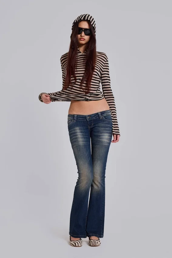 Sweat à capuche Stripe Mist