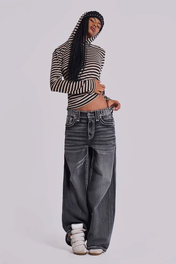 Sweat à capuche Stripe Mist