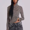 Sweat à capuche Stripe Mist