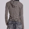 Sweat à capuche Stripe Mist