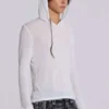 Sweat à capuche « White Marl Mist »
