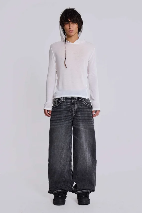 Sweat à capuche « White Marl Mist »