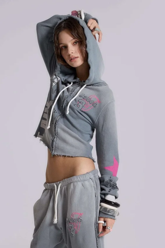 Sweat à capuche zippé « Cleo Graphic »
