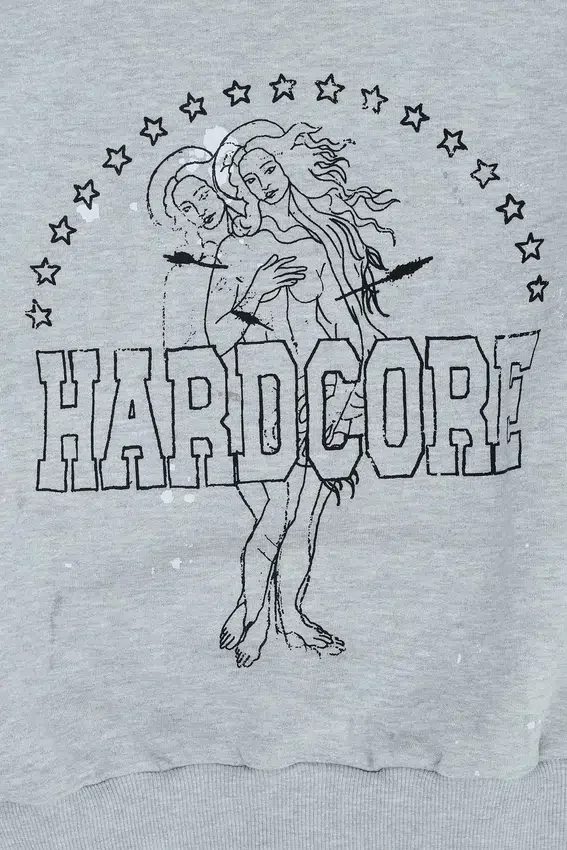 Sweat à col rond « Hardcore »
