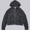 Sweat Monster Hoodie léopard anthracite
