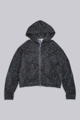 Sweat Monster Hoodie léopard anthracite