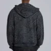Sweat Monster Hoodie léopard anthracite