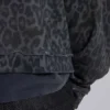 Sweat Monster Hoodie léopard anthracite