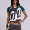 T-shirt bébé « Football » n° 5 à lacets