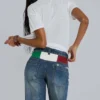 T-shirt blanc en slub