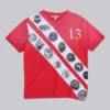 T-shirt à col en V « Crest »