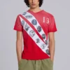 T-shirt à col en V « Crest »