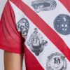 T-shirt à col en V « Crest »