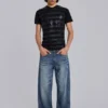T-shirt à col en V « Winner »