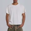 T-shirt court blanc « Moth »