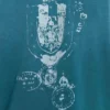 T-shirt court à emblème