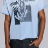 T-shirt court à empiècements « Make Noise »