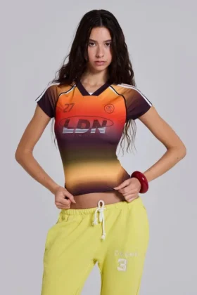 T-shirt court « Football » Ombre n° 13