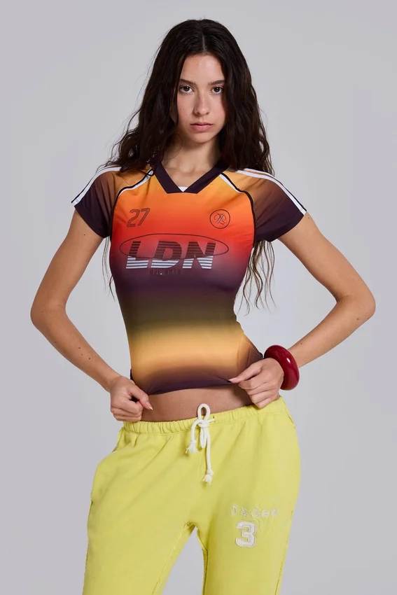 T-shirt court « Football » Ombre n° 13