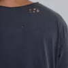 T-shirt court « Moth » noir délavé
