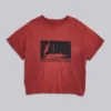 T-shirt court rouge « Quasi »